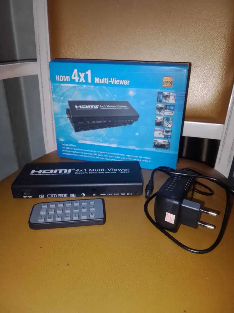 HDMI Quad 4X1 Multi Viewer + Kabel