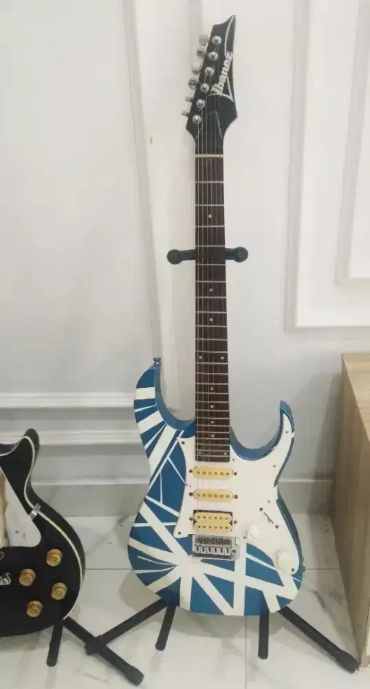 Gitar listrik Ibanez series Rg ful senar suara bagus +handle+tas mulus