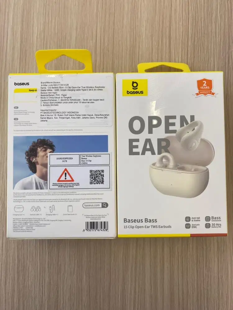 HF TWS Baseus Bass 15 Clip Open Ear