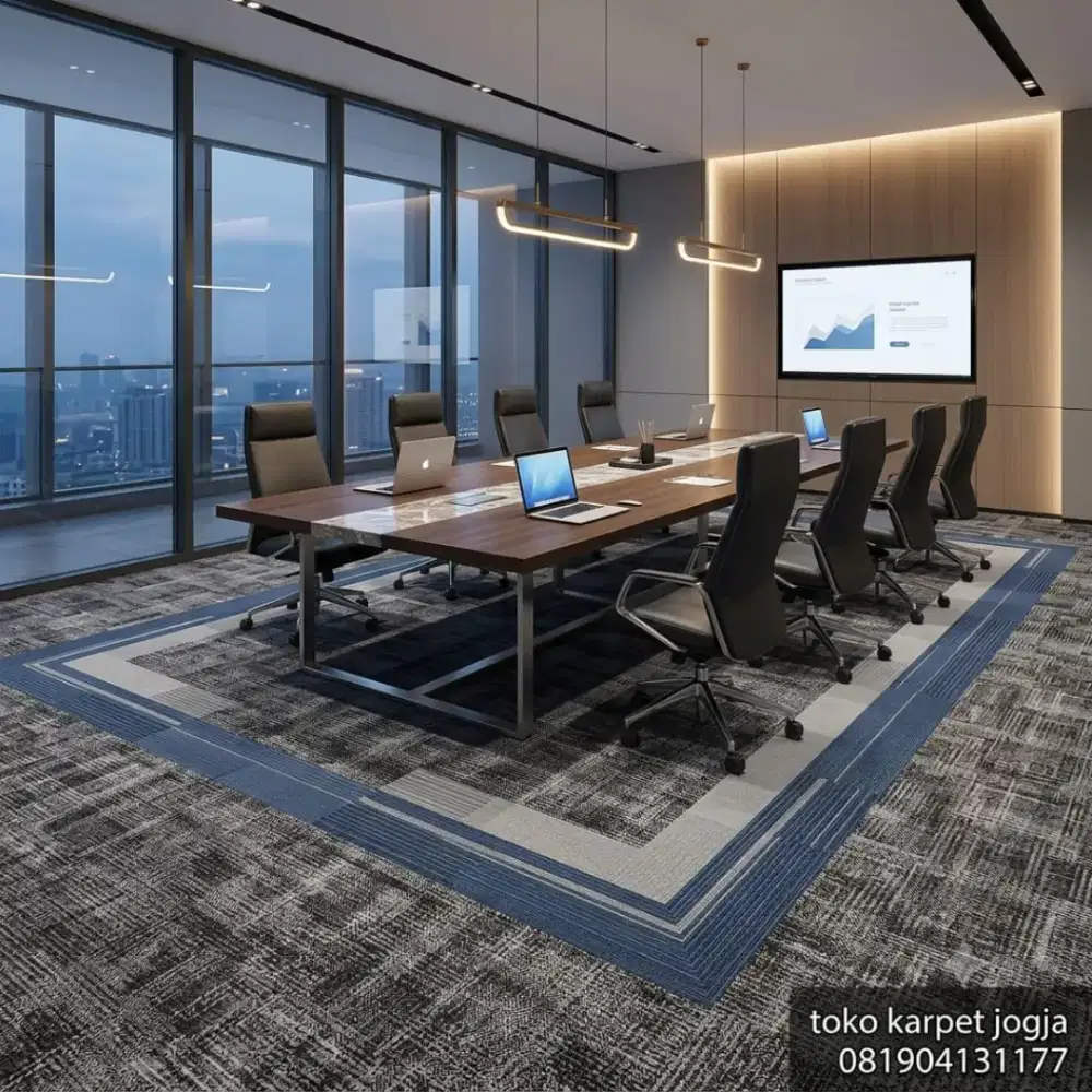 Karpet tile kotak kotak untuk hotel, ruang meeting dan kantor