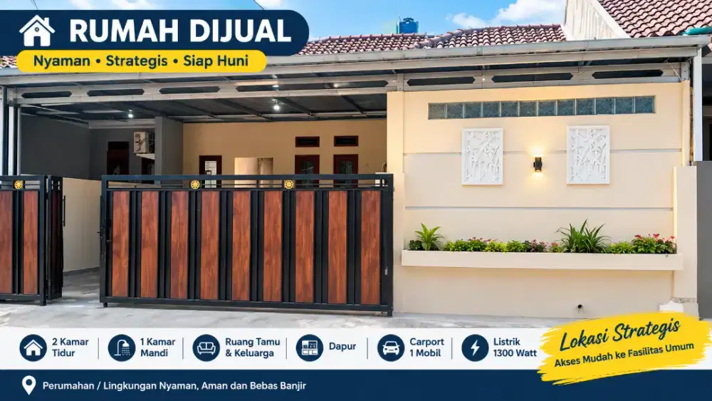 DIJUAL RUMAH SIAP HUNI PERUM GBM TASIKMALAYA – 104 m², Rp600 JUTA NEGO