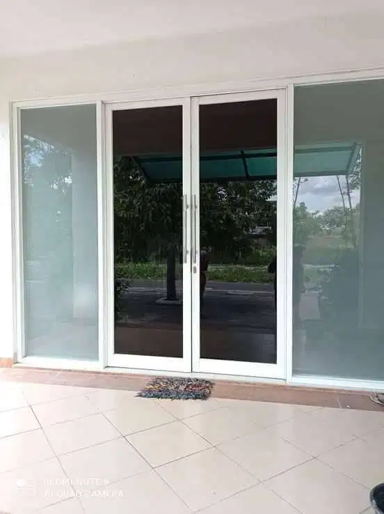 Sticker kaca film perumahan stiker riben oneway jendela pintu kantor