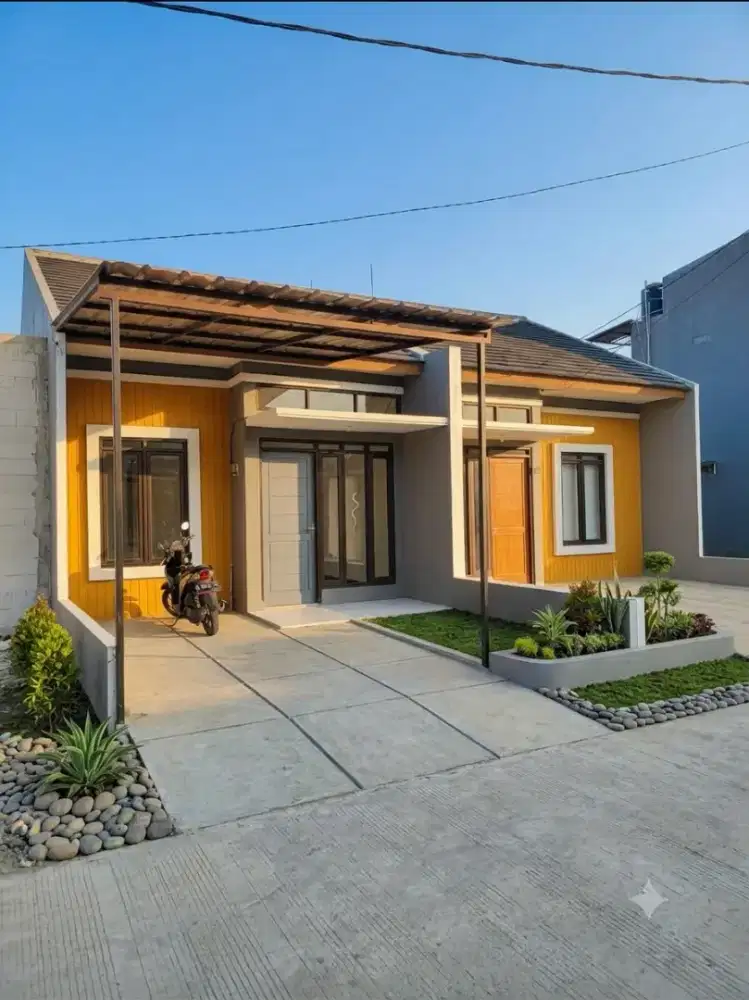 Rumah minimalis modern suasana masih asri