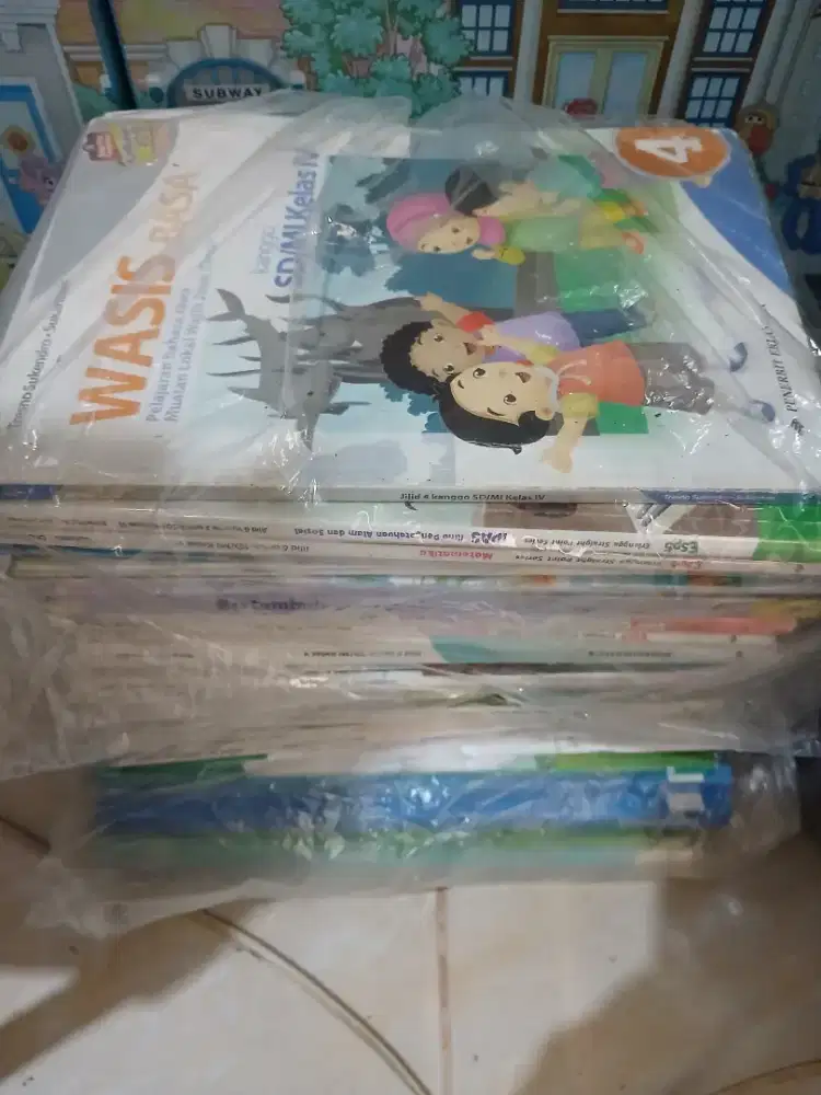 Jual buku bekas pelajaran kelas 4,5 dan 6 SD