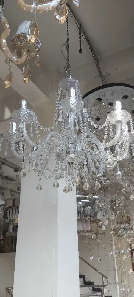 LAMPU GANTUNG CRYSTAL CANDLE 8P