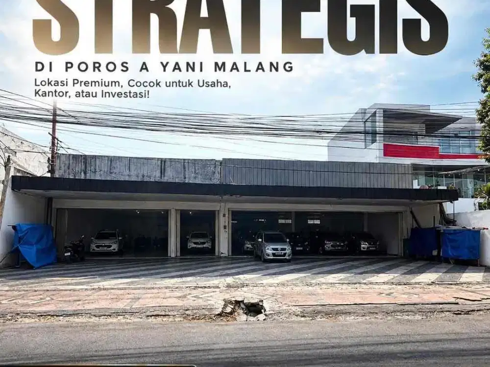 Ruko strategis Poros Jalan dekat Exit tol di A Yani Blimbing Malang