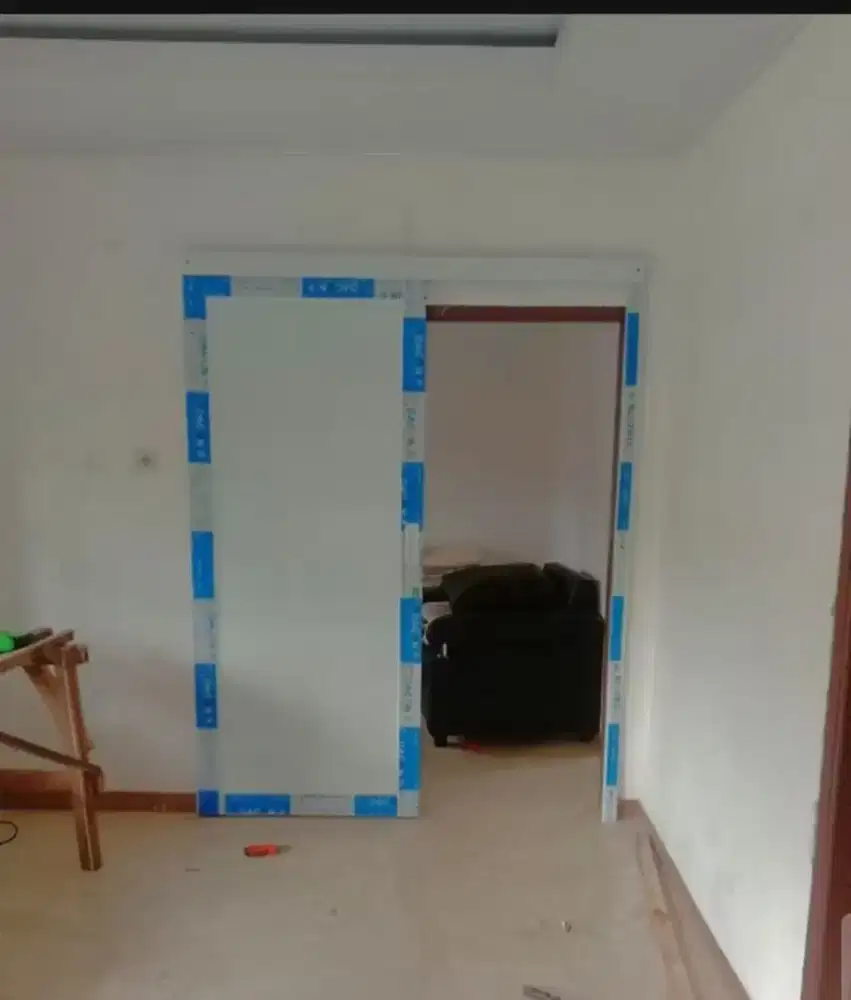 Daun Pintu Sliding Almini, Pintu Rumah Geser Almini, Daun Pintu Kaca