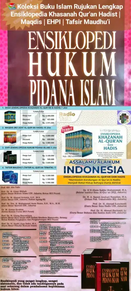 Paket Buku Islam Ilmiah & Terpercaya | Ensiklopedia & Tafsir Maudhu'i