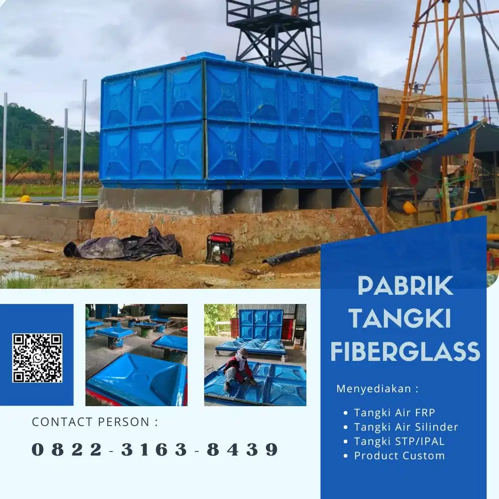 Supplier Tangki Fiberglass Dan Ground Tank Panel FRP Di Kuningan