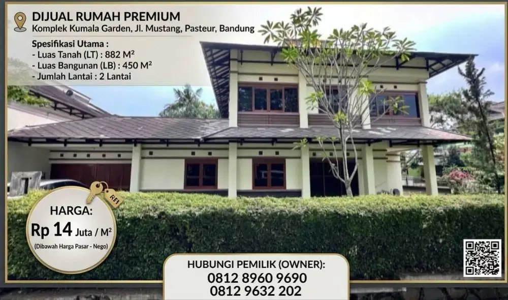 DIJUAL RUMAH DAERAH PASTEUR BANDUNG