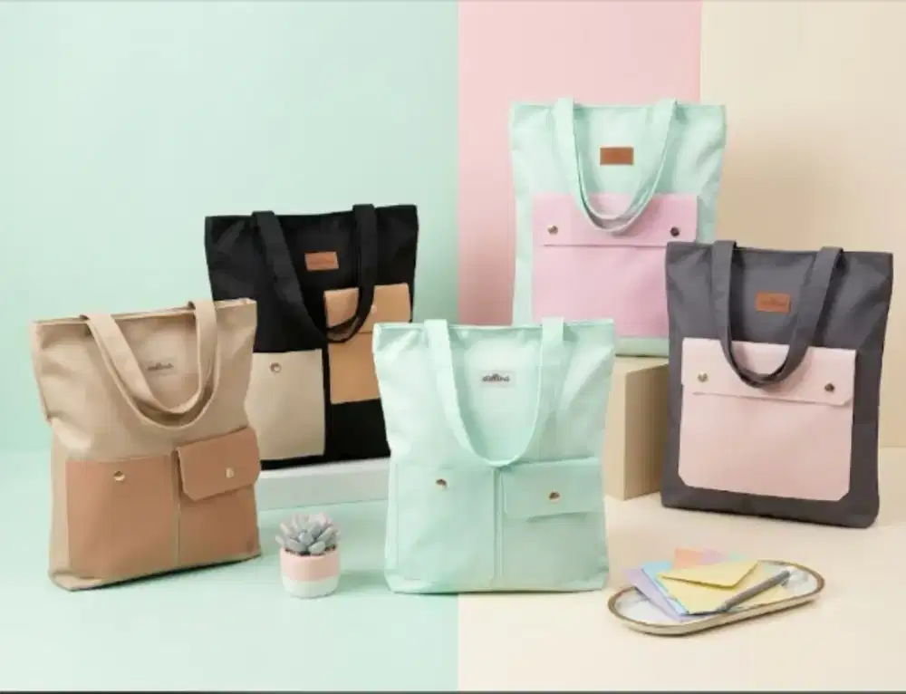 Tas Tote Bag Tas Bahu Trendy