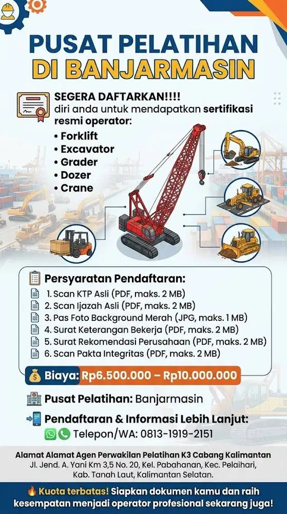 PELATIHAN K3 SEMUA OPERATOR