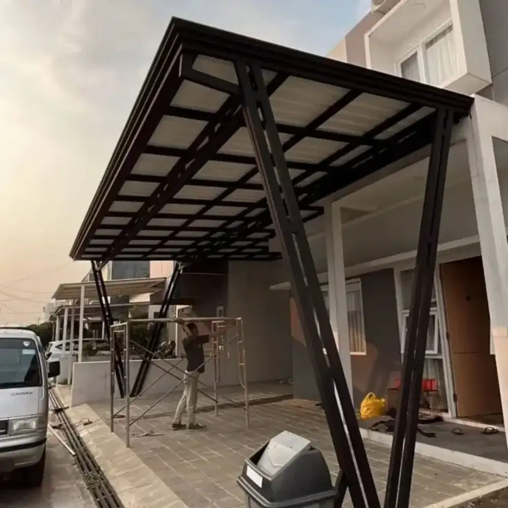 Kanopi Canopy, Tralis, Railing, Tangga, Pagar, Atap Baja, Kitchen Set
