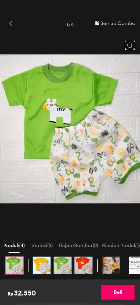 Setelan Pakaian Bayi