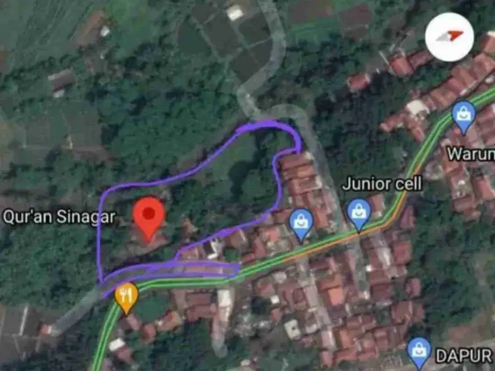 Tanah Murah 4.249m Cocok untuk Rumah Subsidi di Cihideung Udik Ciampea Bogor