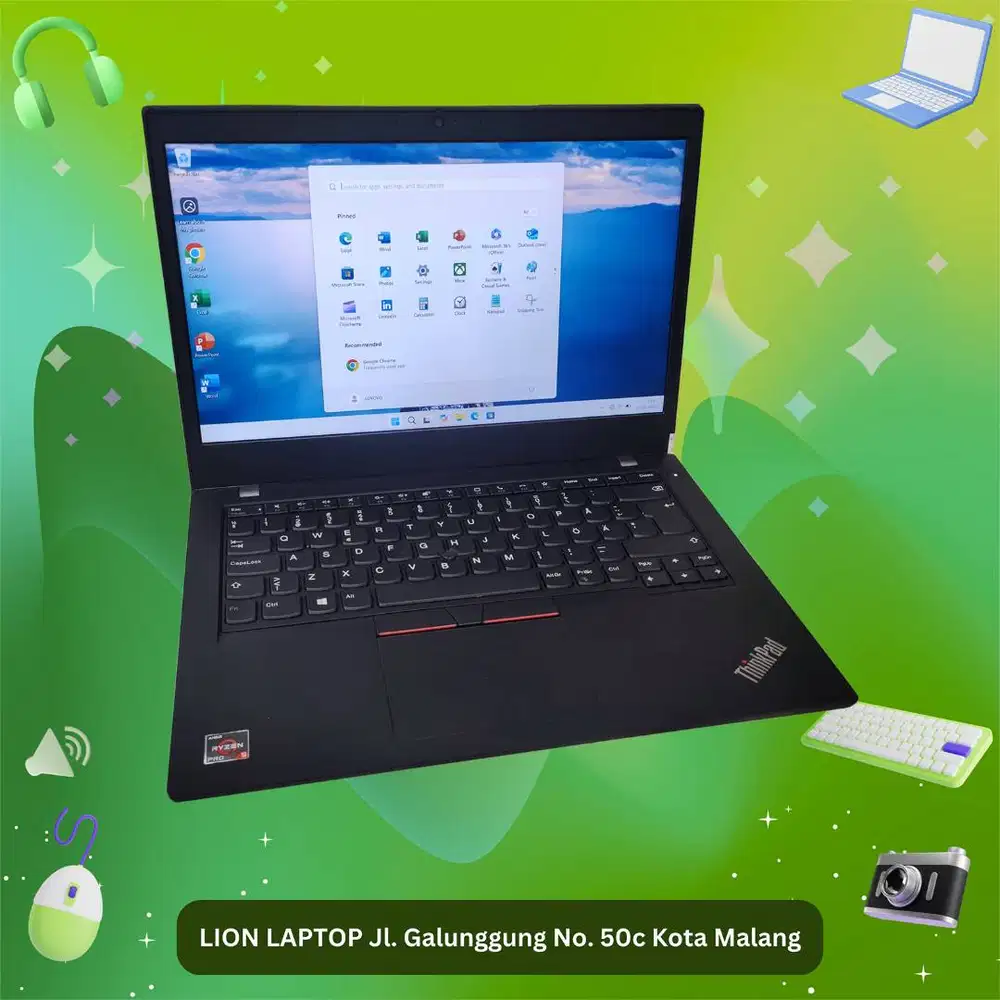 Gaming/Editing AMD Ryzen 5 PRO 8/256 MULUS Lenovo Thinkpad L14 Gen 1 [