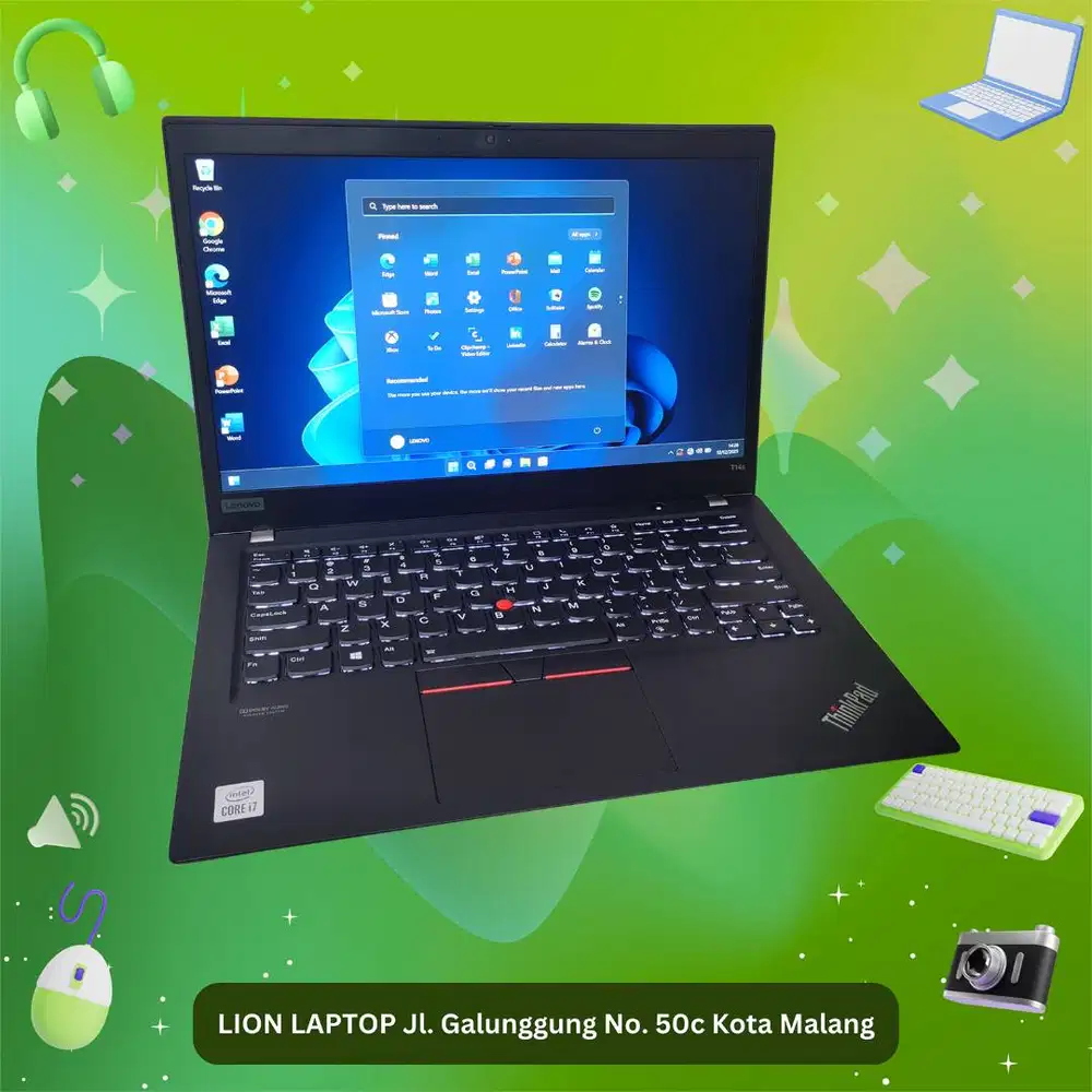 RAM 32GB Core i7 Gen 10 Slim SSD 256GB Lenovo Thinkpad T14S [23|09]