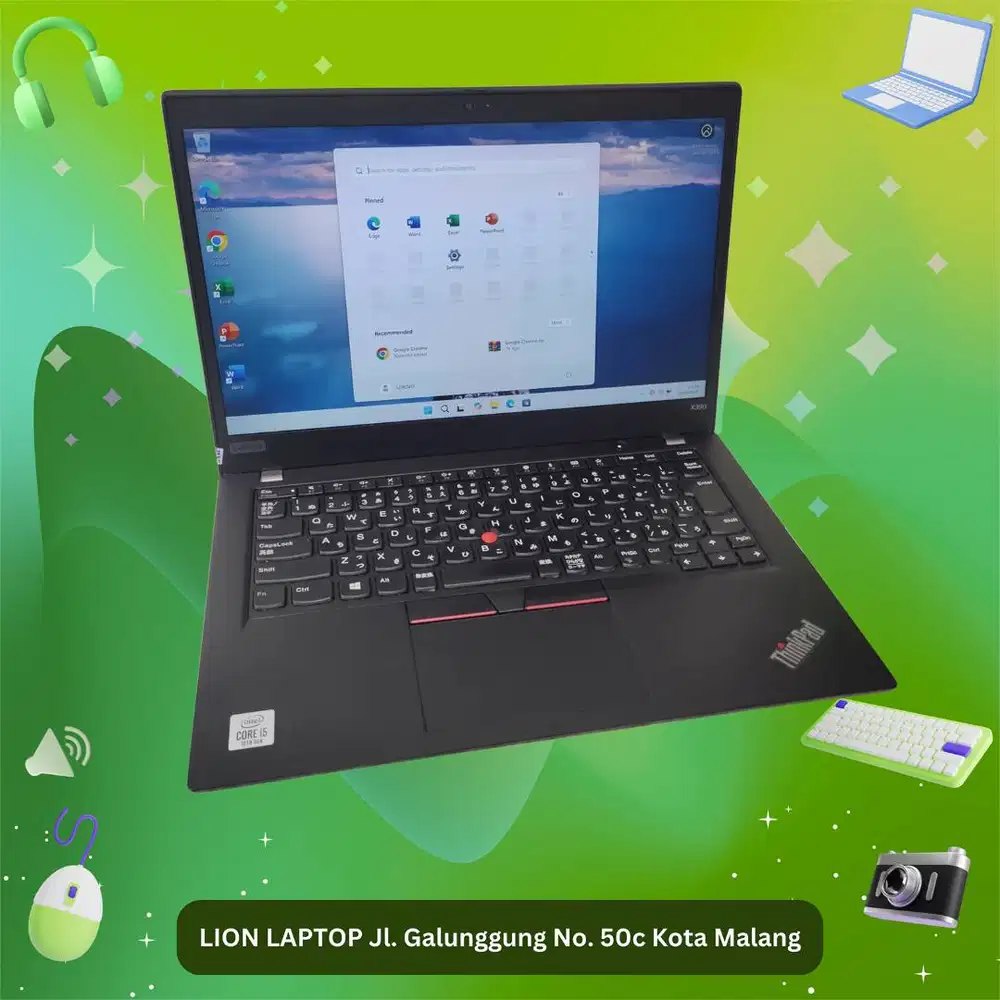i5 GEN 10 Murah RAM 8GB Lenovo Thinkpad X390 [23|09]