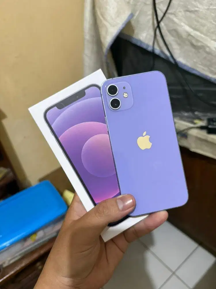 Iphone 12/128 Ungu No minus fullset