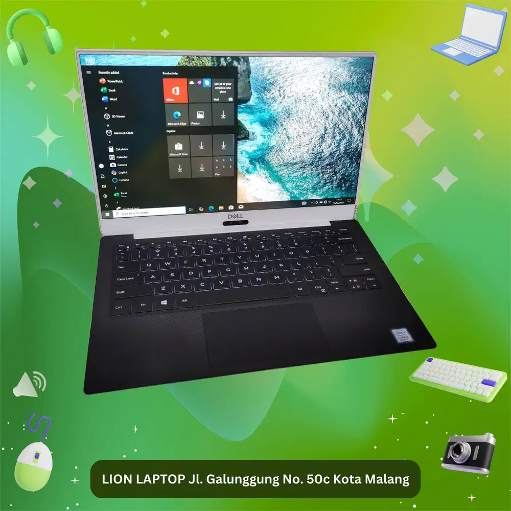 Slim & Ringan Core i5 RAM 8 SSD 256 DELL XPS 13 9370 [23|09]