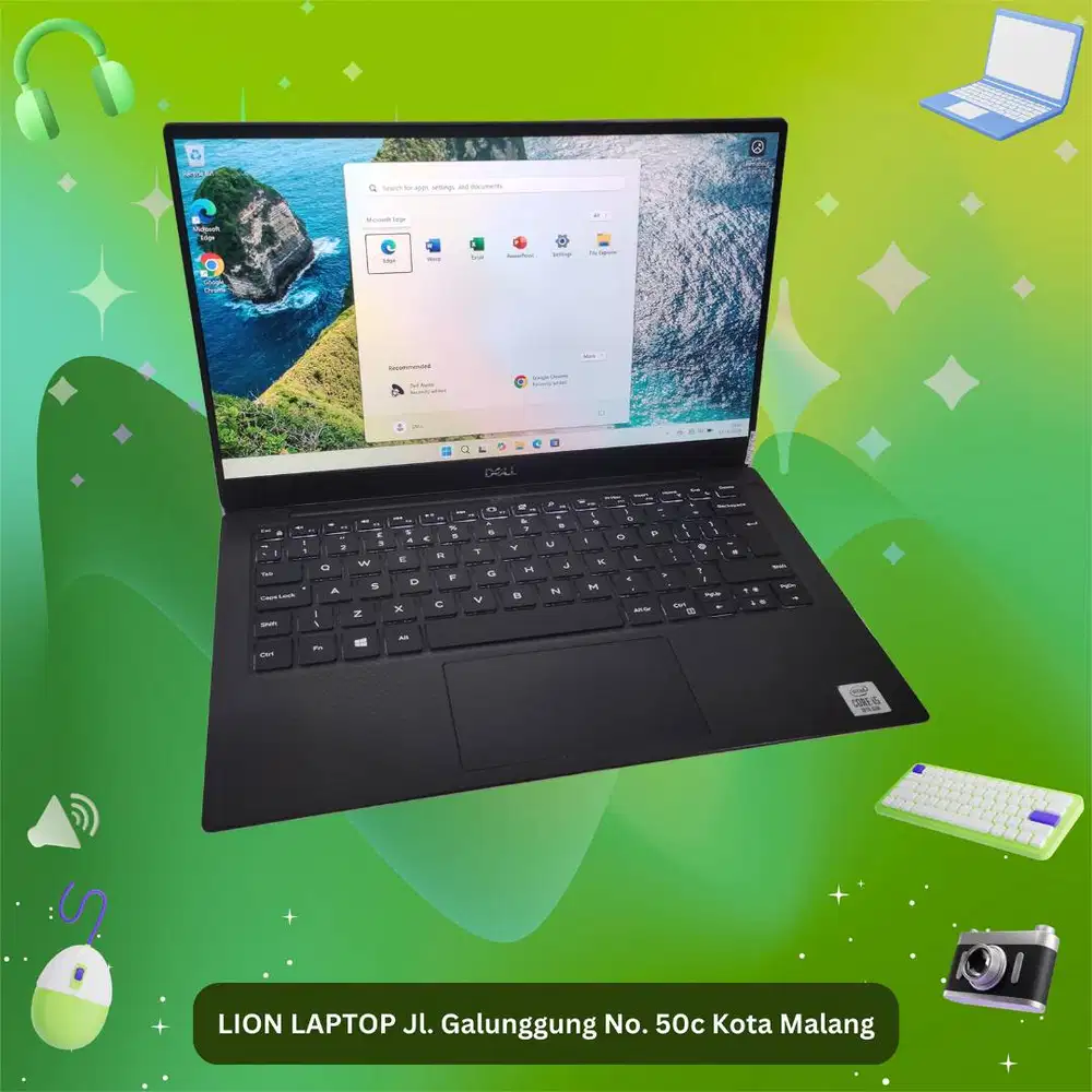 Slim & Ringan Core i5 gen 10 RAM 8 SSD 256 DELL XPS 13 7390 [23|09]