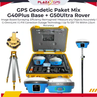 GPS Geodetik Mix Gintec G40 Plus Base + G50 Ultra Rover Visual + Laser