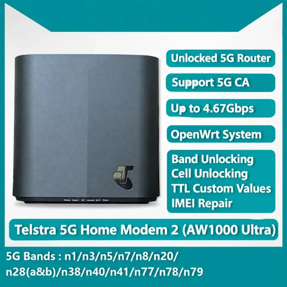 BNOB MODEM AW1000 ULTRA 5G UNLOCK XL TSEL INDOSAT HIFI AIR