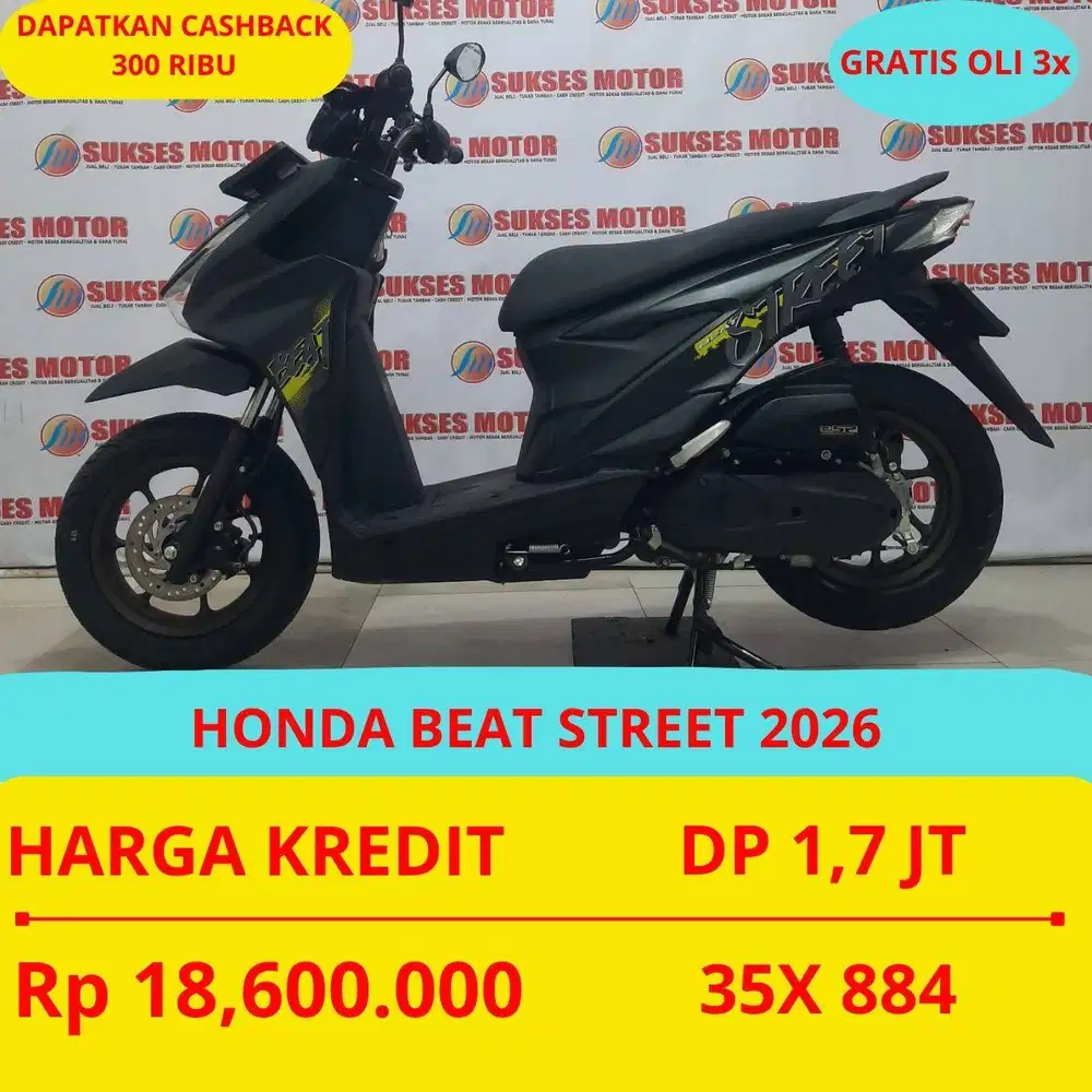 HONDA BEAT STREET 2026 DP MURAH 1,7 JUTA GUYSS
