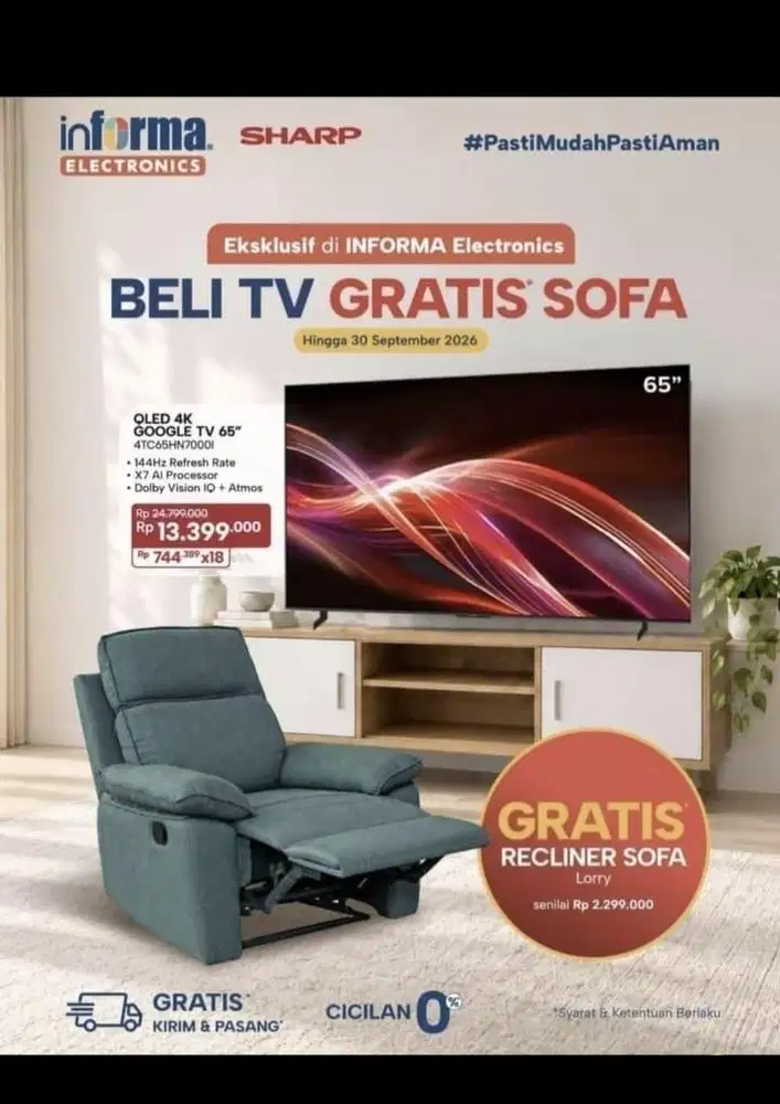 Saya menjual elektronik, cicilan mulai dari 0% gratis cicilan 2X