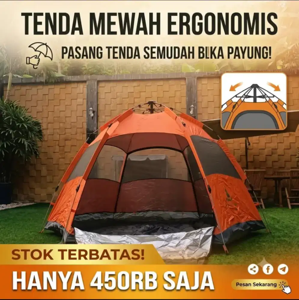 Tenda otomatis modern Luas