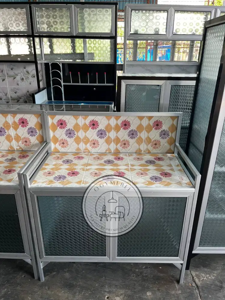 READY MEJA KOMPOR ALUMINIUM 2 PINTU