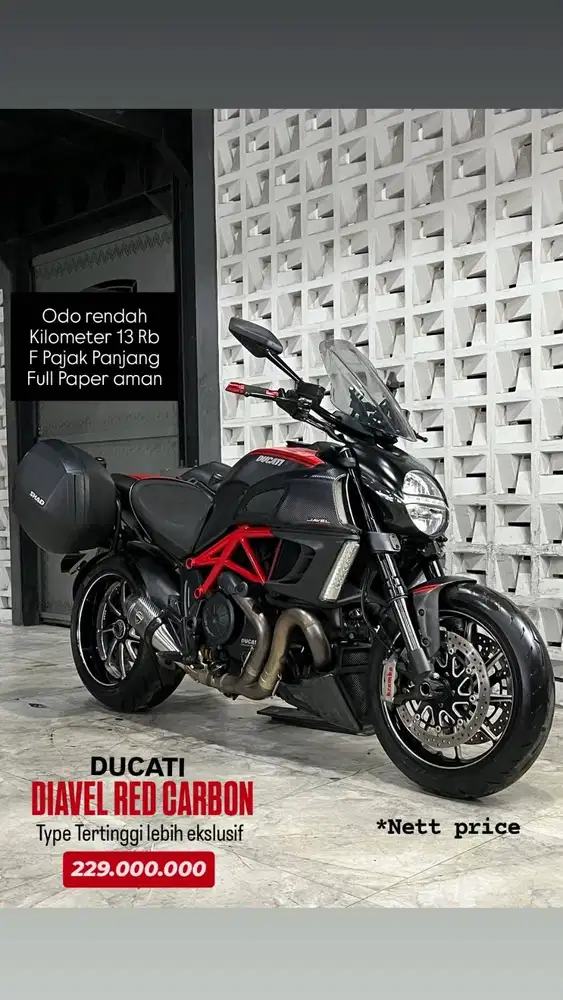 DUCATI DIAVEL RED CARBON (Tipe Tertinggi) - Low Odo 13Rb, Full Paper P