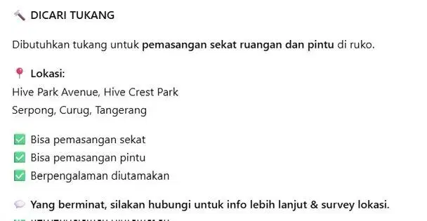 tukang bangunan