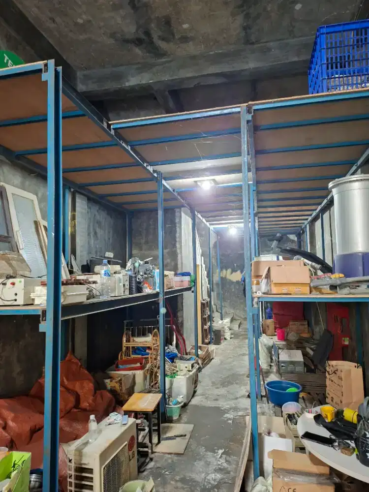 Rak besi UNP 8, UNP 5 & Triplex 12mm ( 15 m x 4 m,3 tingkat)