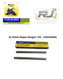 Shockbreaker (Skok) Depan Suzuki Shogun 125 Merk Fukukawa