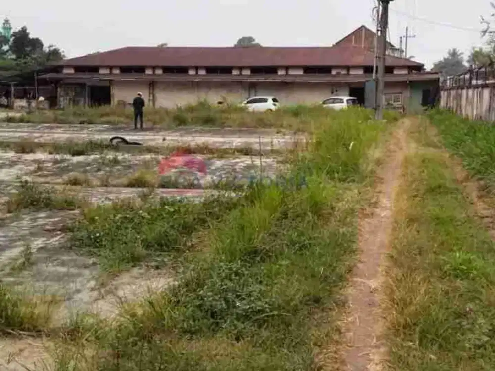 Tanah dan gudang dijual pinggir jalan poros pakis malang