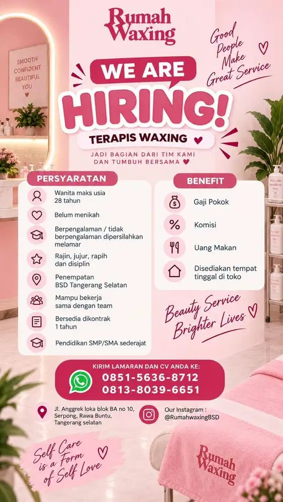 Lowongan terapis waxing
