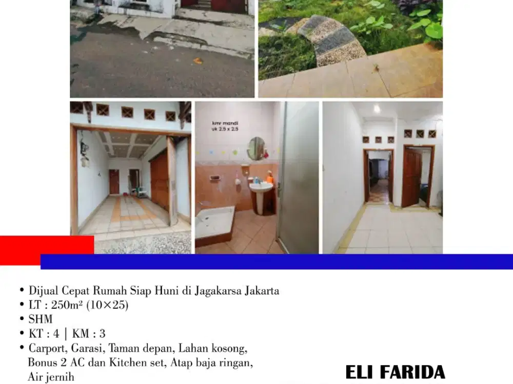 Dijual Cepat Rumah Siap Huni di Jagakarsa Jakarta