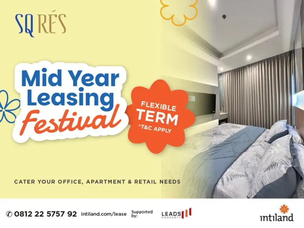 SQ Rés TB Simatupang 1BR for Rent | Brand New | Fully Furnished | Rp12,5Juta/Month
