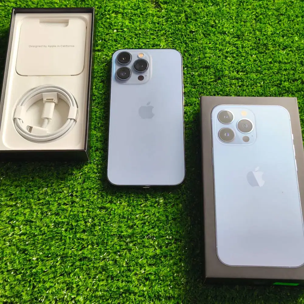 iPhone 13 Pro 128GB Sierra Blue BH 78% ex resmi fullset ori