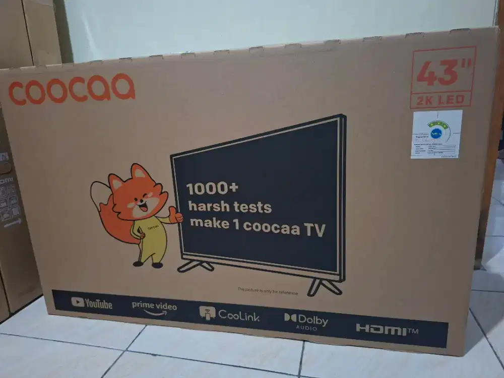 Coocaa smart tv 43 inch 43S3U fullHD
