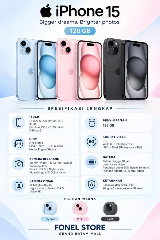 IPHONE 15 128GB