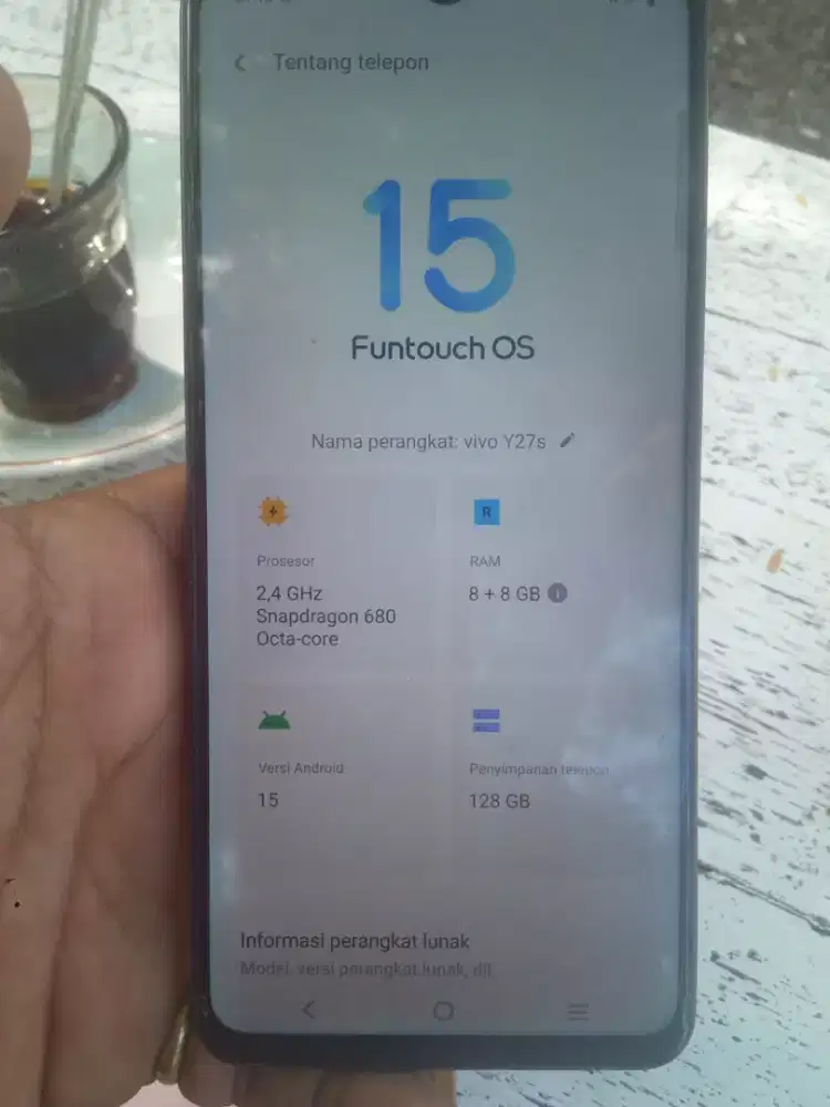 Vivo Y27s Ram 8+8/128