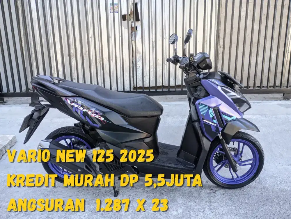 Vario New 125cc Street 2025 Hitam Violet Km2Rban Original