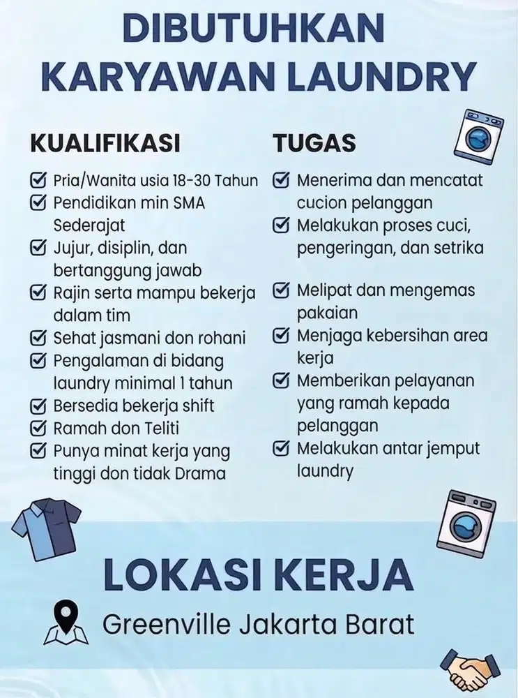 Karyawan Laundry