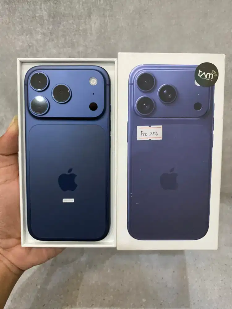 iPhone 17 Pro 256GB (Deep Blue), Resmi iBox, BH100%/92, Grs Mei 2027