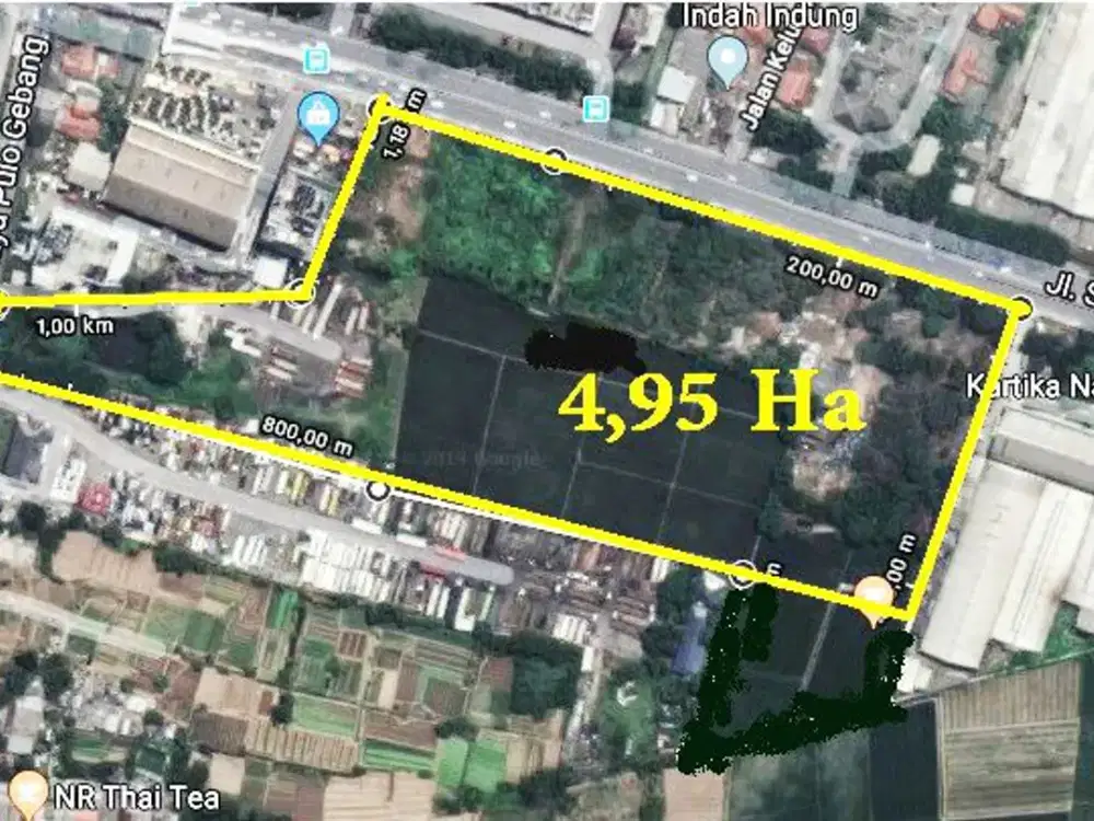 Tanah Komersiil Ujung Menteng Cakung 4,95 Ha