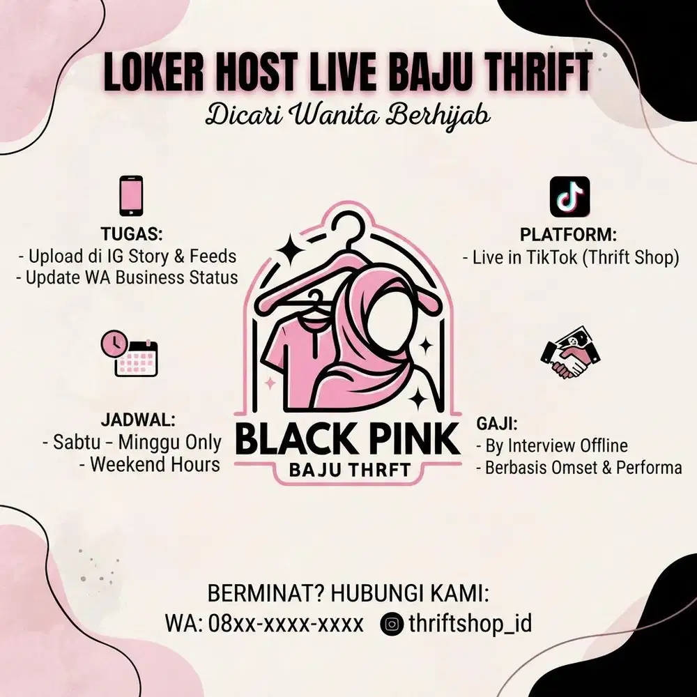 HOST LIVE FREELANCE / PART TIME