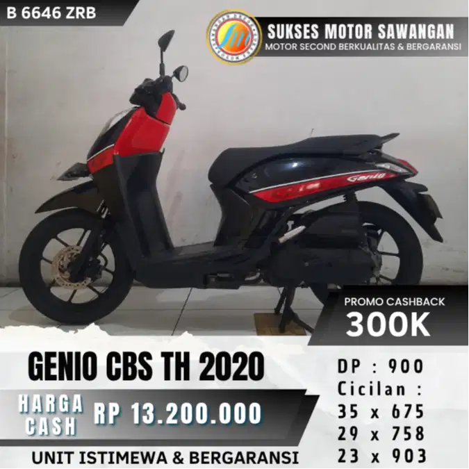 GRATIS BALIK NAMA HONDA GENIO CBS TH 2020 BISA CASH KREDIT BERGARANSI