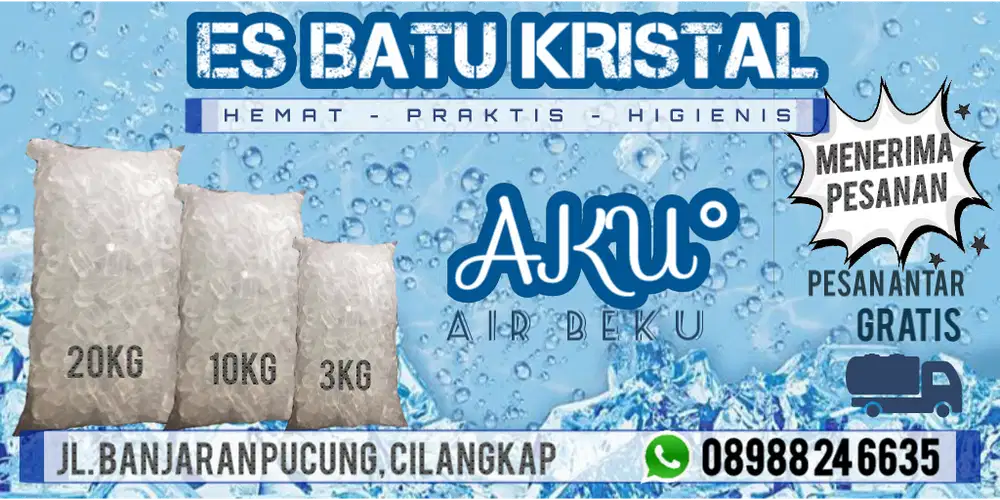 Dibutuh kan untuk mengantarkan es kristal ke pelanggan